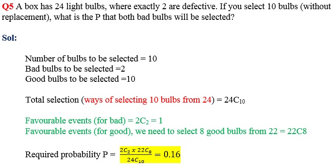 light bulb problem in probability
