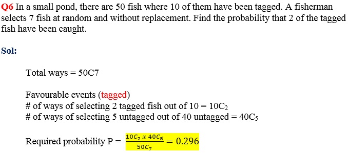 tagged fish problem in probability