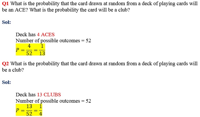 aces and clubs problem in probability