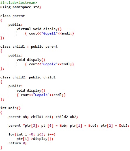 Virtual functions in C++