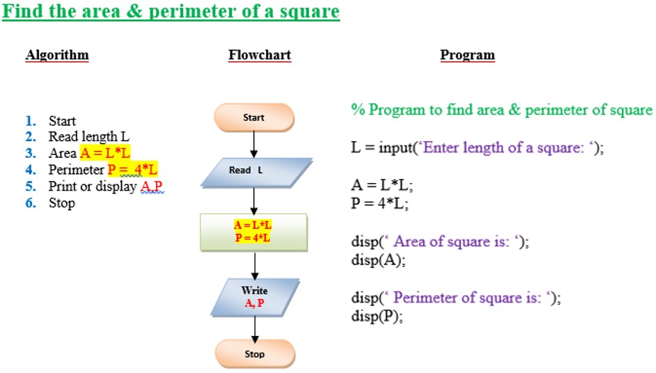 area and perimeter of a square