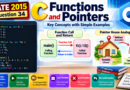 GATE 2015 COMPUTER SCIENCE & INFORMATION TECH. – CS – C Programming | Q. 34 (Session – 1)